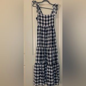 New Gingham Maxi Dress Size Medium